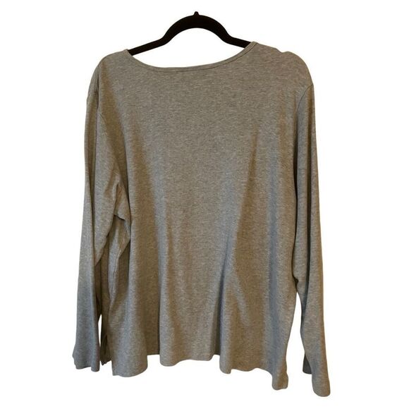 Quacker Factory LS Embroidered Top 1X - Picture 2 of 10